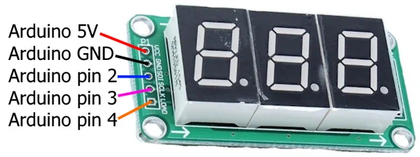 Wiring 7seg display module